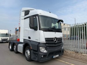 2018 Mercedes Actros 2545, Euro 6, 450bhp, Streamspace Single Sleeper Cab, Automatic Gearbox, Air Con, Steering Wheel Controls, Radio/USB, Low Mileage, Choice & Warranty Available. 