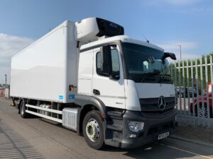 2018 (68) Mercedes Actros Fridge, 18 Tonne, Carrier Supra 1150 Mt Engine, Dhollandia Tuckunder Tailift (2000KG Capacity), Single Sleeper Cab, Euro 6, Automatic Gearbox, 240bhp, Low Mileage, Warranty Available.