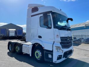 2016 (66) Mercedes Actros, Euro 6, 450bhp, Streamspace Single Sleeper Cab, Mid-Lift Axle, Automatic Gearbox, 4m Wheelbase, Air Con, Cruise Control, Electric Mirrors/Windows, Steering Wheel Controls, Low Mileage, Anderson Connector, Choice & Warranty Available.
