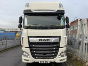 2018 DAF XF. 480bhp, Euro 6, Superspace Twin Sleeper Cab, Automatic Gearbox, Low Mileage, 3.95m Wheelbase, Aluminium Catwalk Infill Panels, Steering Wheel Controls, Mid-Lift Axle, Air Con, Xtra Comfort Mattress, Radio/USB, Electrically Heated & Adjustable Mirrors, Warranty & Finance Options Available.