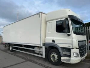 2018 DAF CF, 18 Tonne, Euro 6, 260bhp, Automatic Gearbox, Single Sleeper Cab, Anteo Tuckunder Tailift (1500kg Capacity), Roller Shutter Doors, 2 x Load Lock Rails, Steering Wheel Controls, Air Con, Cruise Control, Low Mileage, Finance & Warranty Options Available.