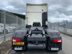 2017 (67) DAF XF, Euro 6, 460bhp, Superspace Twin Sleeper Cab, AS Tronic Automatic Gearbox, 3.95m Wheelbase, Steering Wheel Controls, Air Con, Cruise Control, Mid-Lift Axle, Aluminium Catwalk Infill Panels, Choice, Warranty & Finance Options Available.