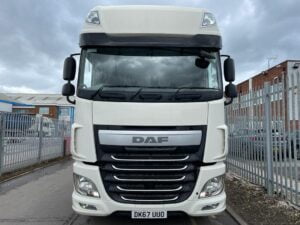 2017 (67) DAF XF, Euro 6, 460bhp, Superspace Twin Sleeper Cab, AS Tronic Automatic Gearbox, 3.95m Wheelbase, Steering Wheel Controls, Air Con, Cruise Control, Mid-Lift Axle, Aluminium Catwalk Infill Panels, Choice, Warranty & Finance Options Available.