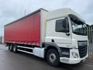 2017 (67) DAF CF Curtainsider, 26 Tonne, Euro 6, 330bhp, Automatic Gearbox, Anteo Tuckunder Tailift (1500kg Capacity), Single Sleeper Cab, Steering Wheel Controls, Air Con, Electric Windows, Warranty & Finance Options Available.
