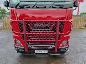 2019 (69) DAF XF, Euro 6, 530bhp, Superspace Twin Sleeper Cab, Steering Wheel Controls, Truck has been fully customised, Low Mileage, Automatic Gearbox, Mid-Lift Axle, Sat Nav, Electric Mirrors/Windows, Aluminium Catwalk Infill Panels, Alloy Side Skirts, Roof Marker Lights, LED Headboard, Trux Bull Bar, Bumper Spolier with Gyllie Lights, Warranty & Finance Options Available.