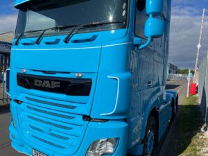 2019 (69) DAF XF, Euro 6, 530bhp, Superspace Twin Sleeper Cab, Steering Wheel Controls, Truck has been fully customised, Low Mileage, Automatic Gearbox, Mid-Lift Axle, Sat Nav, Fridge, Electric Mirrors/Windows, Aluminium Catwalk Infill Panels, Alloy Wheels, Alloy Sideskirts, Bumper Spoiler, Deep Visor, LED Headboard, Airhorns, Pin Striping, Warranty & Finance Options Available.
