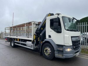 2016 (66) DAF LF, 18 Tonne, Euro 6, 220bhp, Automatic Gearbox, Palfinger Crane, Camera Kit, Cruise Control, Steering Wheel Controls, Electric Windows, Air Con, Warranty & Finance Options Available.
